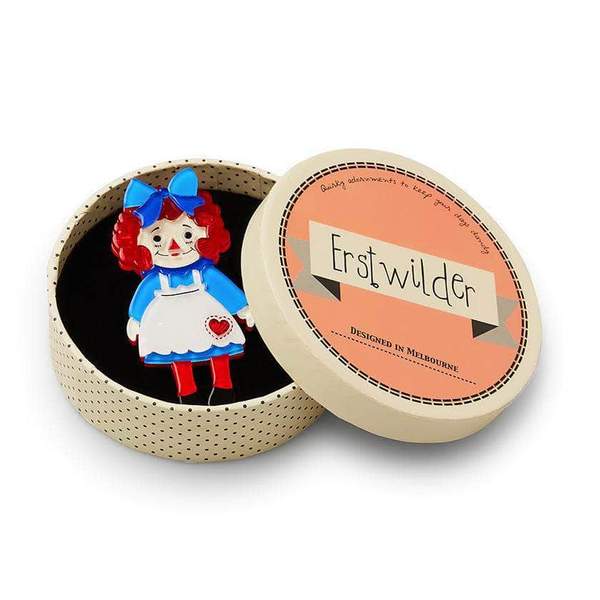 Erstwilder - Raggedy Annie Doll Brooch - Down Memory Lane (2018)