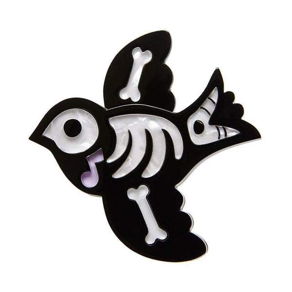 Erstwilder - Birdie Boo Brooch - Bone Brigade (2018)