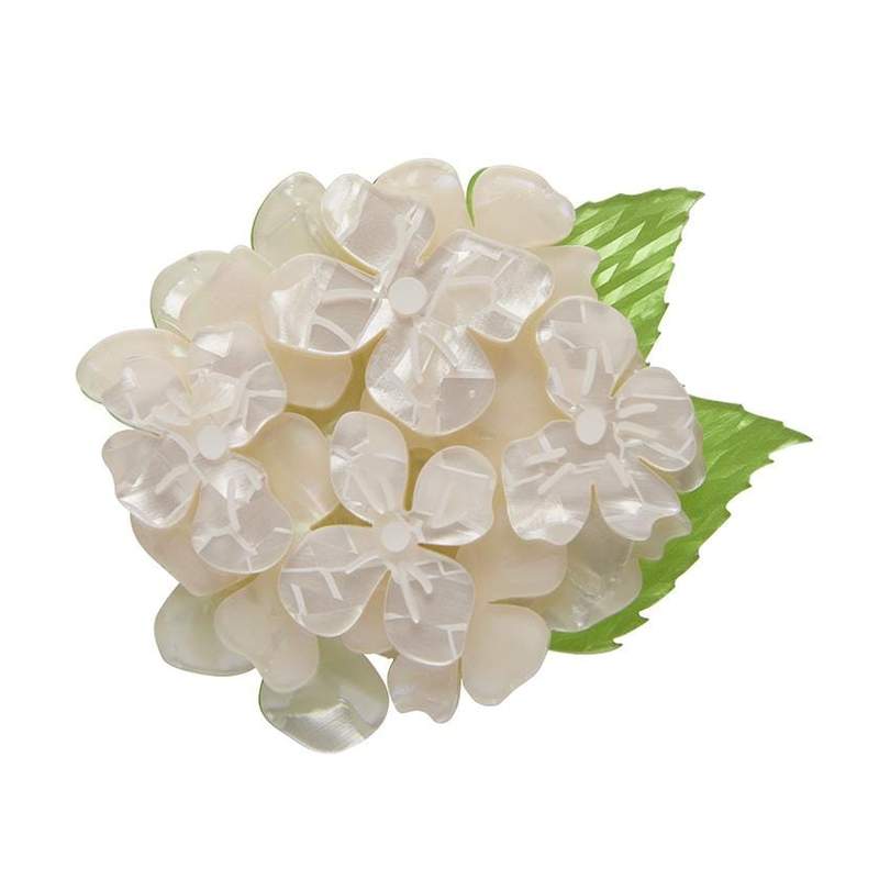 Erstwilder - Heartfelt Hydrangea Brooch (White) - 10th Birthday Fan Favorites (2021)