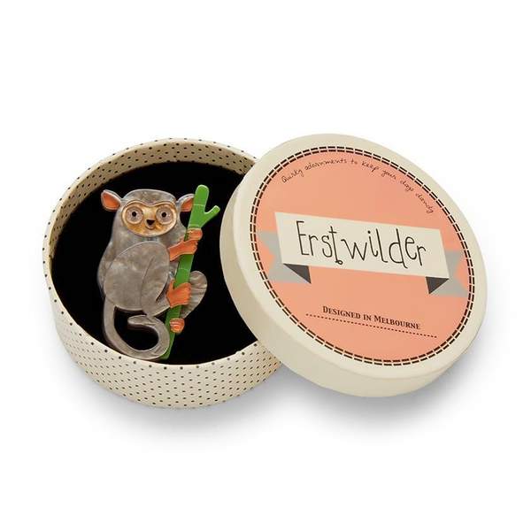 Erstwilder - Eyes Wide Open Tarsier Brooch - Endangered Animals (2019)