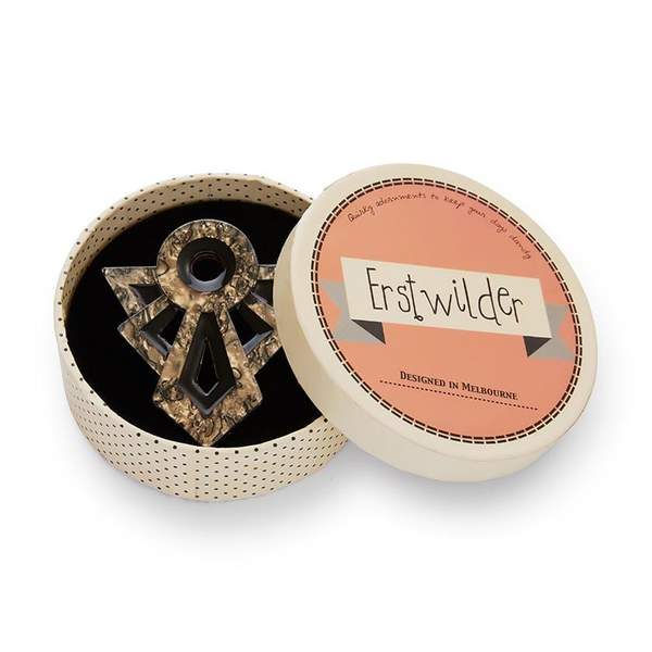 Erstwilder - Modernist Motif Brooch - Art Deco (2019)