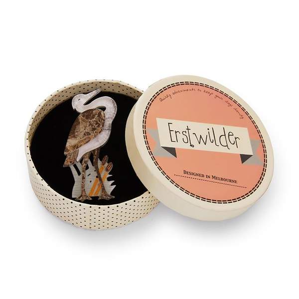 Erstwilder - Avian Adore Heron Brooch - Art Deco (2019)