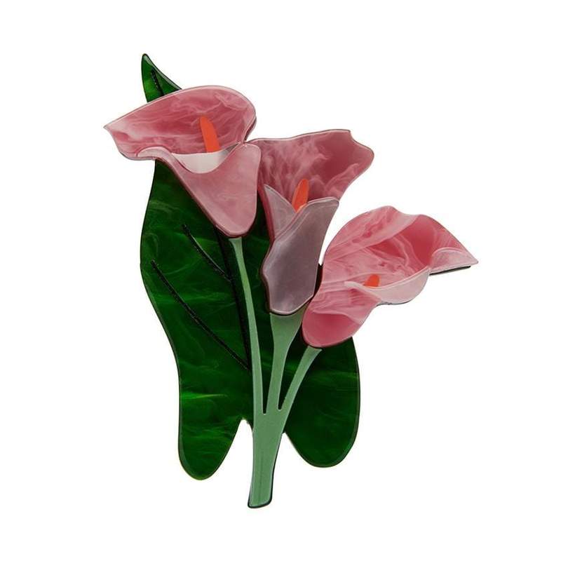 Beauty Blooms Calla Lilly Brooch (Pink) by Erstwilder Fan Favorites (2020)