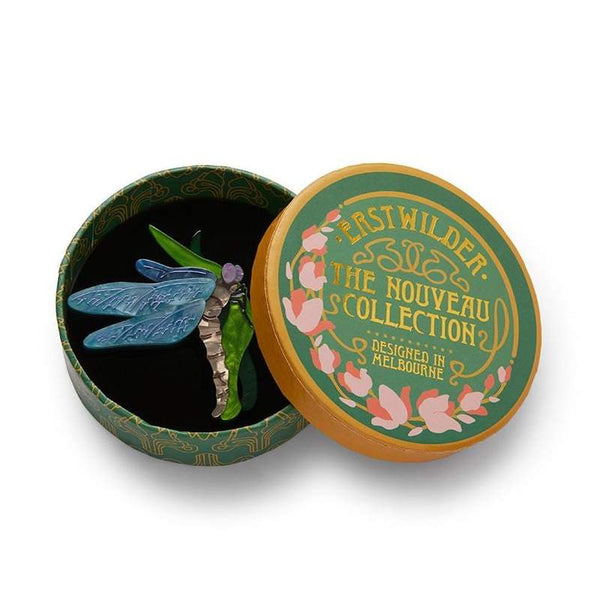 On Gossamer Wings Dragonfly Brooch by Erstwilder - Art Nouveau (2020)