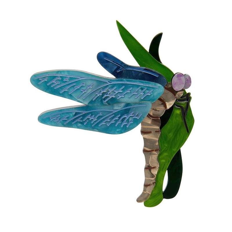 On Gossamer Wings Dragonfly Brooch by Erstwilder - Art Nouveau (2020)