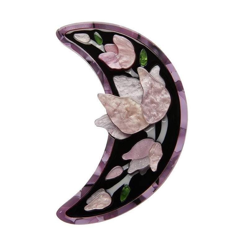 Erstwilder - Steel Magnolias Brooch (Purple) - Art Nouveau 2.0 (2021)