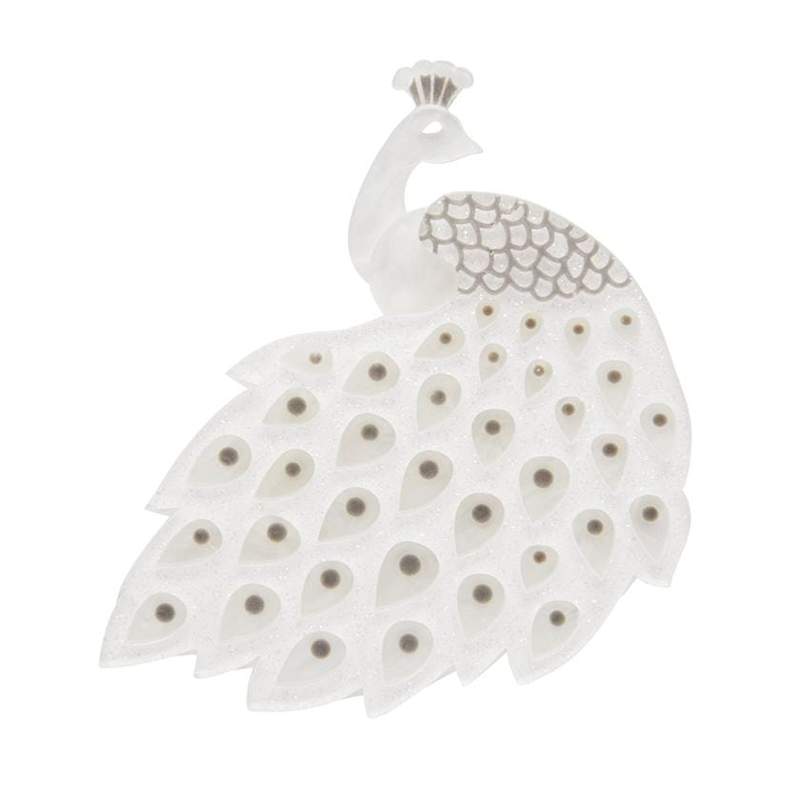 Erstwilder - Le Peacock Royal Brooch (White) - Art Nouveau 2.0 (2021)