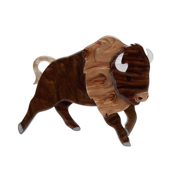 Erstwilder - Buffalo Bull Brooch - Woodlands (2020)