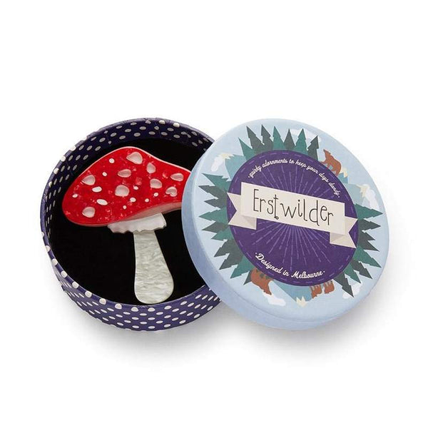 Erstwilder - Well Spotted Mushroom Brooch - Woodlands (2020)