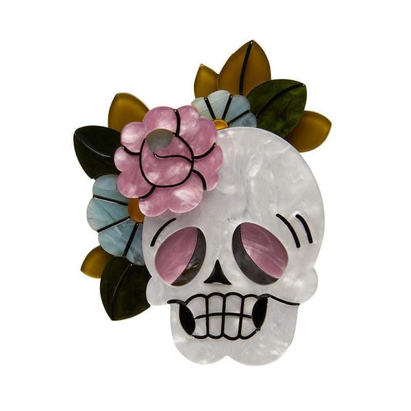 Erstwilder - Decay Bouquet Skull Brooch - Cute & Spooky by Mimsy (2021)