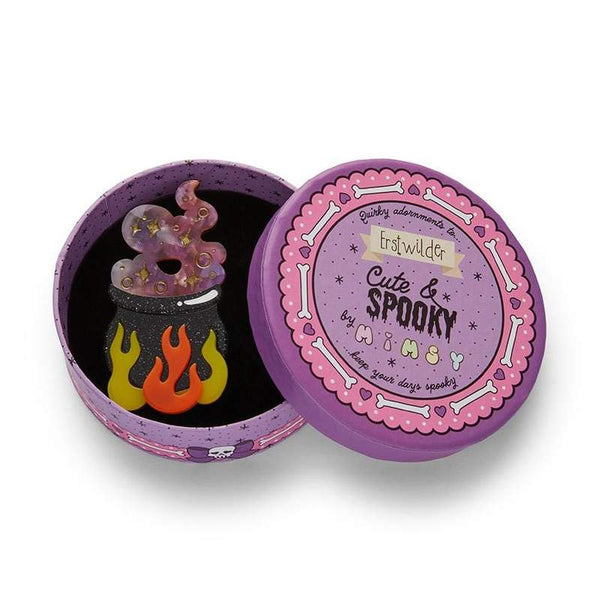 Erstwilder - Cauldron Chitter Chatter Brooch - Cute & Spooky by Mimsy (2021)