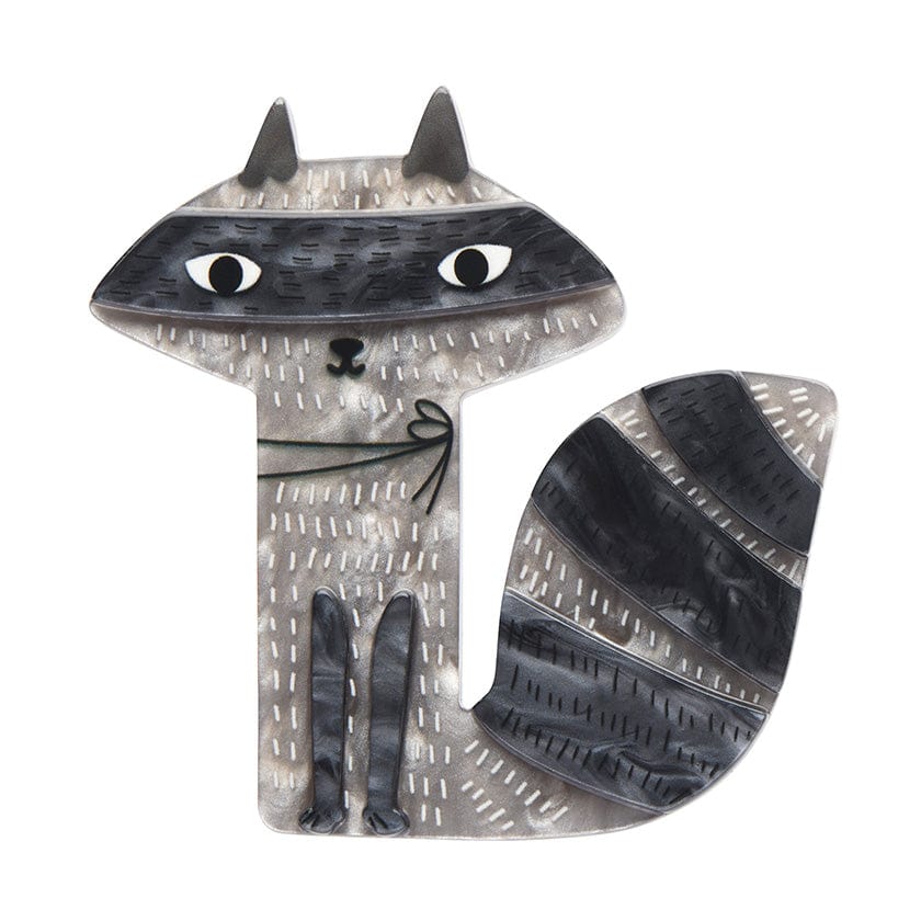 Sunday Raccoon Brooch By Erstwilder x Terry Runyan