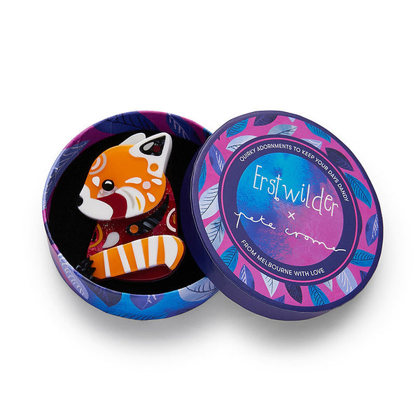 Erstwilder - The Rakish Red Mini Panda Brooch - Pete Cromer Wildlife (2022)