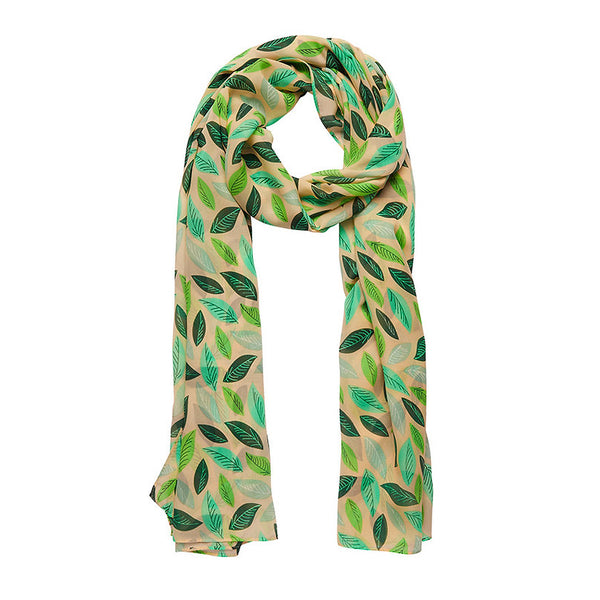 Erstwilder Tranquil Leaves Large Neck Scarf
