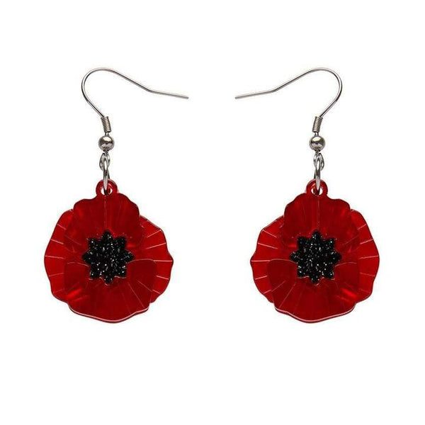 Erstwilder - Poppy Field Drop Earrings (Red) - Poppy Drops (2019)