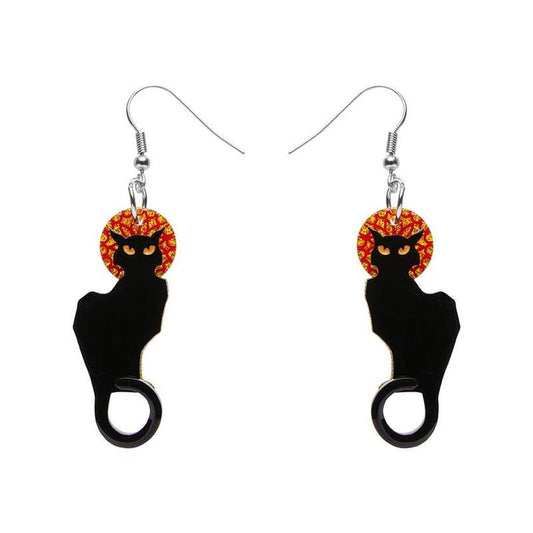 Erstwilder - Le Chat Noir Earrings - Art Nouveau 2.0 (2021)