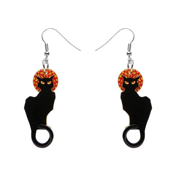 Erstwilder - Le Chat Noir Earrings - Art Nouveau 2.0 (2021)