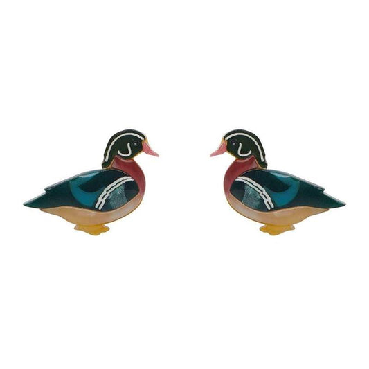 Erstwilder - Mallard Ballard Stud Earrings - Woodlands (2020)