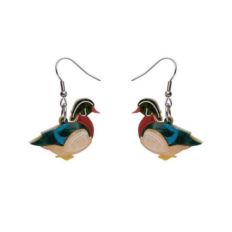 Erstwilder - Mallard Ballard Drop Earrings - Woodlands (2020)