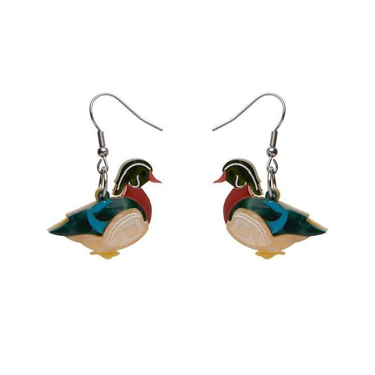 Erstwilder - Mallard Ballard Drop Earrings - Woodlands (2020)