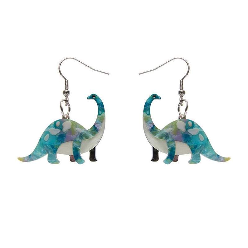 Erstwilder - I'll Be Branch Earrings - Green - Dinosauria (2021)