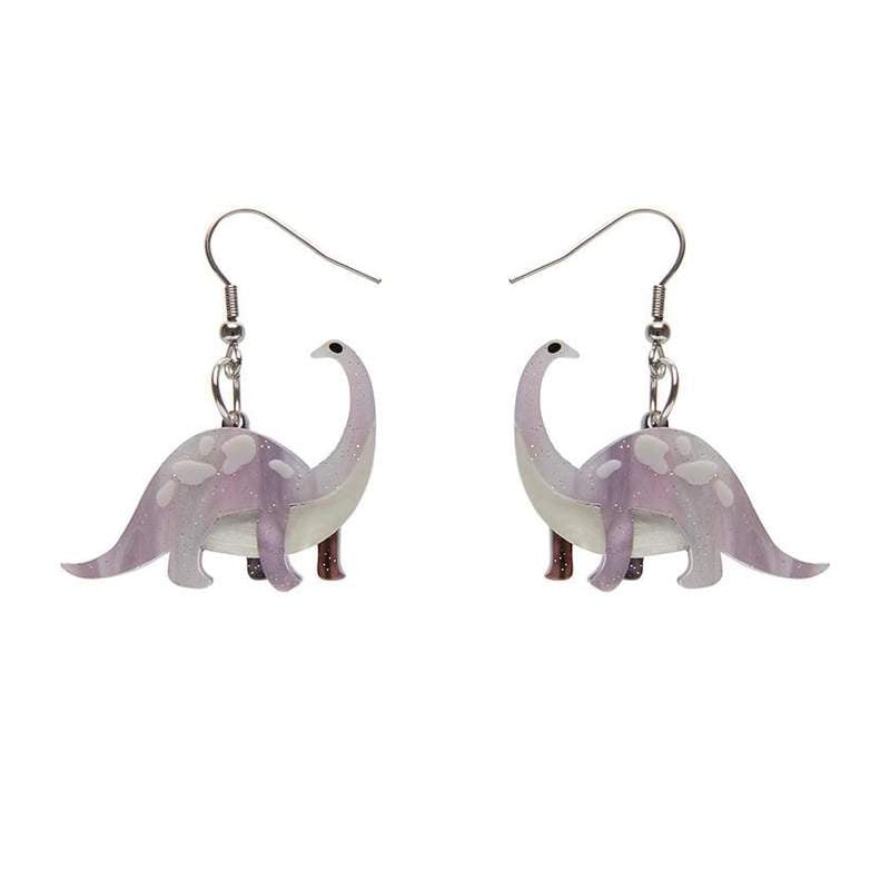 Erstwilder - I'll Be Branch Earrings - Purple - Dinosauria (2021)