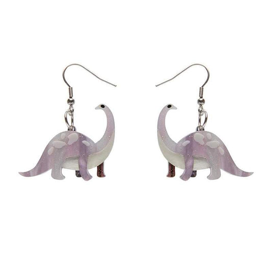 Erstwilder - I'll Be Branch Earrings - Purple - Dinosauria (2021)