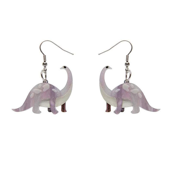 Erstwilder - I'll Be Branch Earrings - Purple - Dinosauria (2021)
