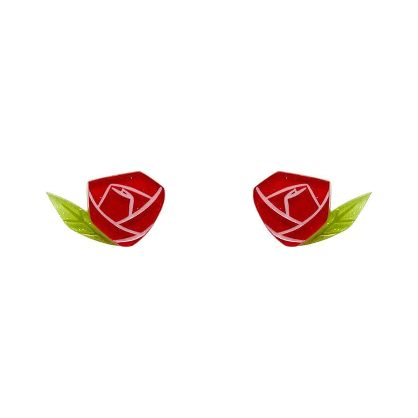 Erstwilder - Painted Rose Earrings - Kitschy Witch (2021)