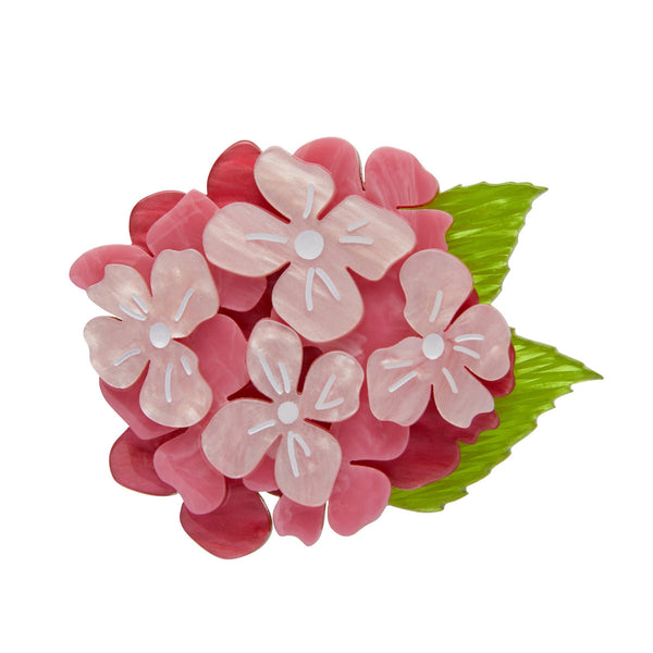 Erstwilder - Heartfelt Hydrangea Brooch - Pink - A Fuller Bloom (2019)