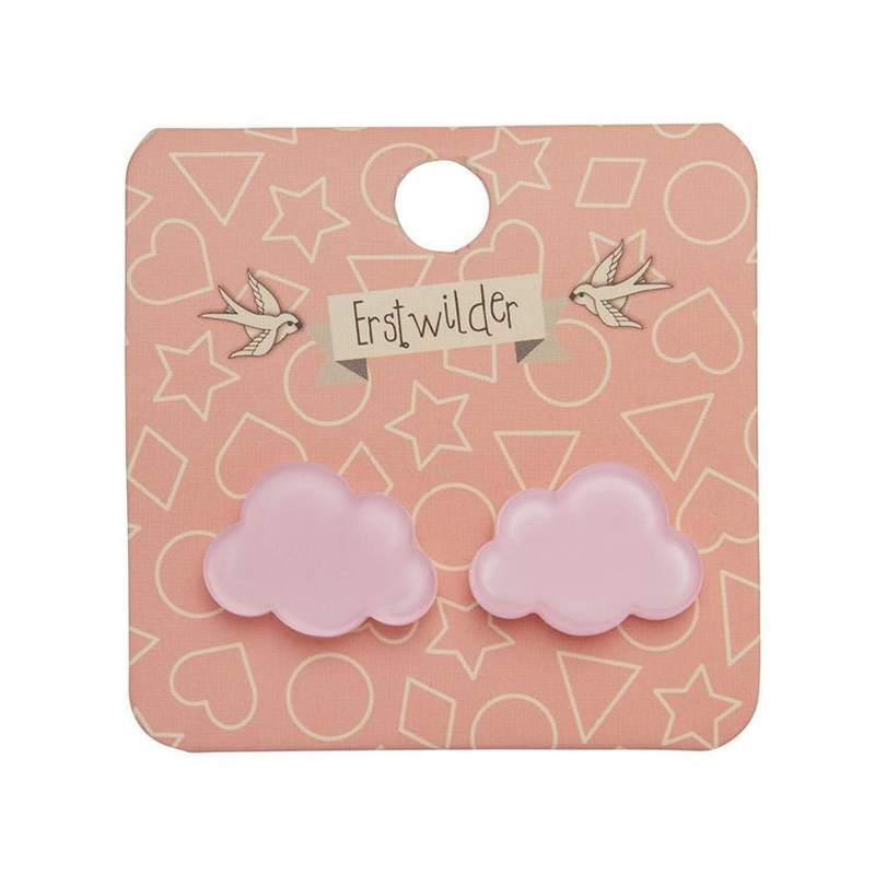 Erstwilder - Cloud Bubble Resin Stud Earrings - Pink