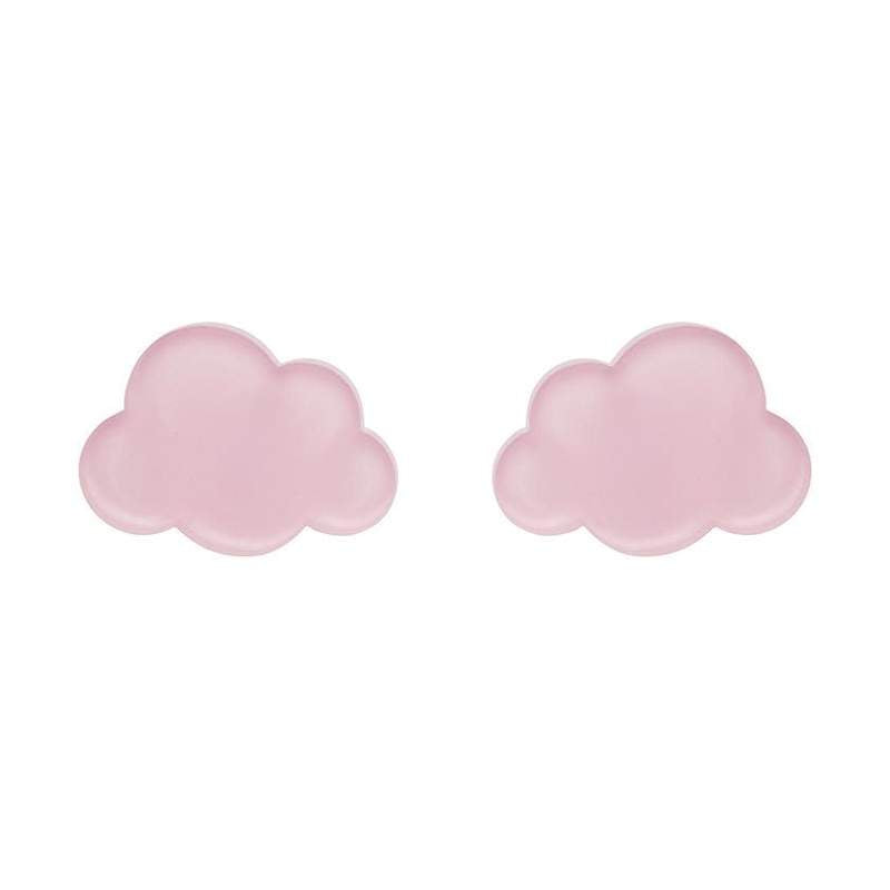 Erstwilder - Cloud Bubble Resin Stud Earrings - Pink