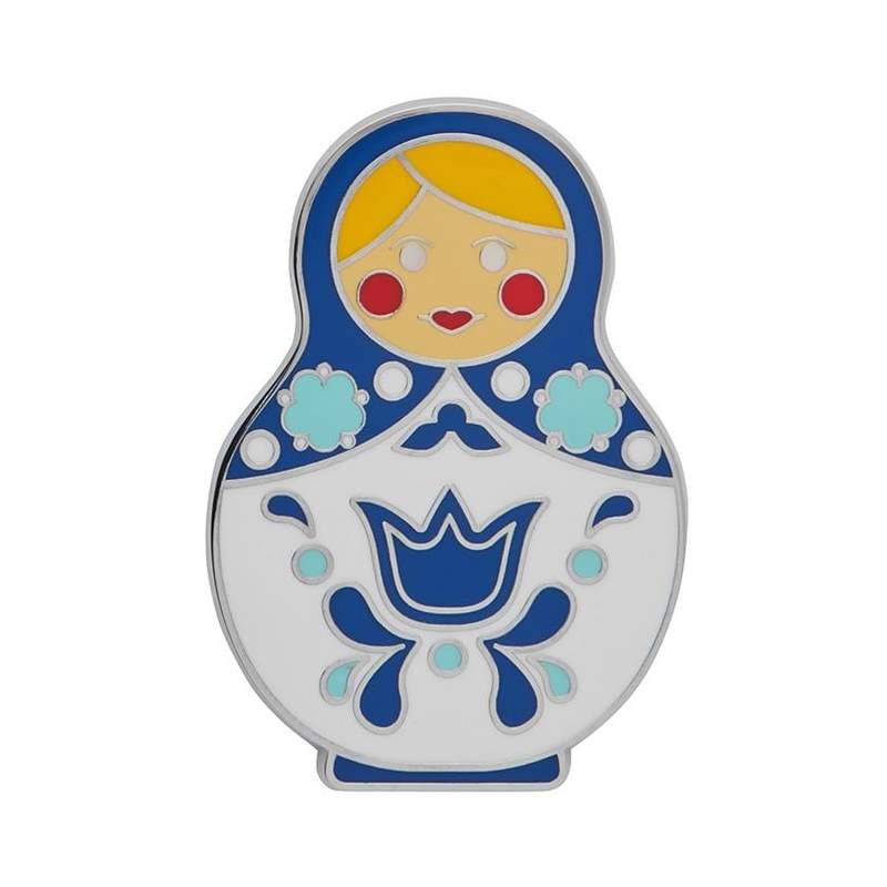 Erstwilder - Matryoshka Memories Pin - (Large/Blue)