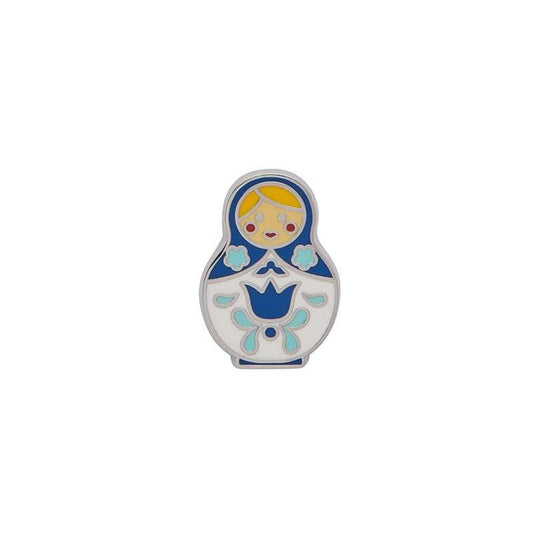 Erstwilder - Matryoshka Memories Enamel Pin - (Small/Blue)