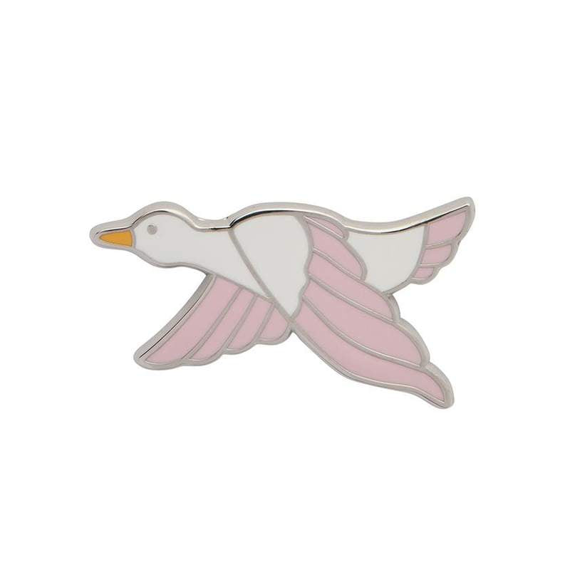 Erstwilder Dancing Duck Enamel Pin - Pink