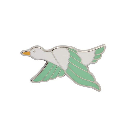 Erstwilder - Dancing Duck Enamel Pin - Green