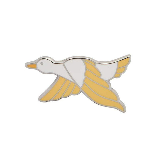 Erstwilder - Dancing Duck Enamel Pin - Yellow