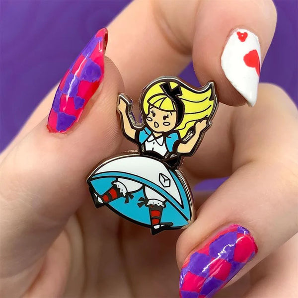 Erswilder - Alice Down the Rabbit Hole Enamel Pin - Kitschy Witch (2021)