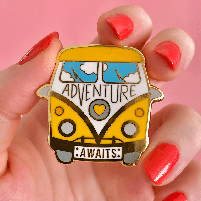 Erstwilder - Adventure Awaits Enamel Pin - Liz Harry