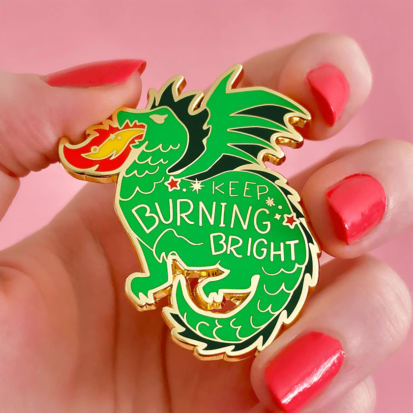 Erstwilder - Keep Burning Bright Enamel Pin - Liz Harry