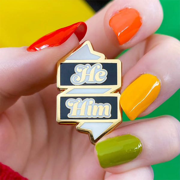 Erstwilder - He/Him Pronoun Enamel Pin