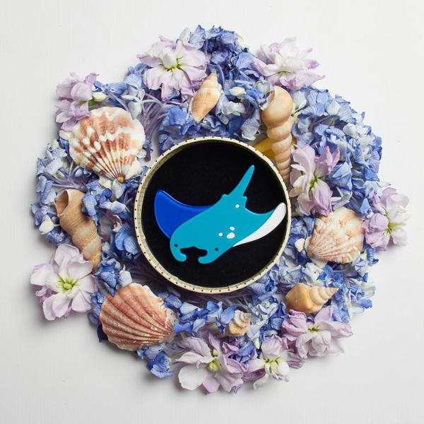 Erstwilder - A Manta's Mantra Brooch - Ocean Vibes 2.0 (2018)