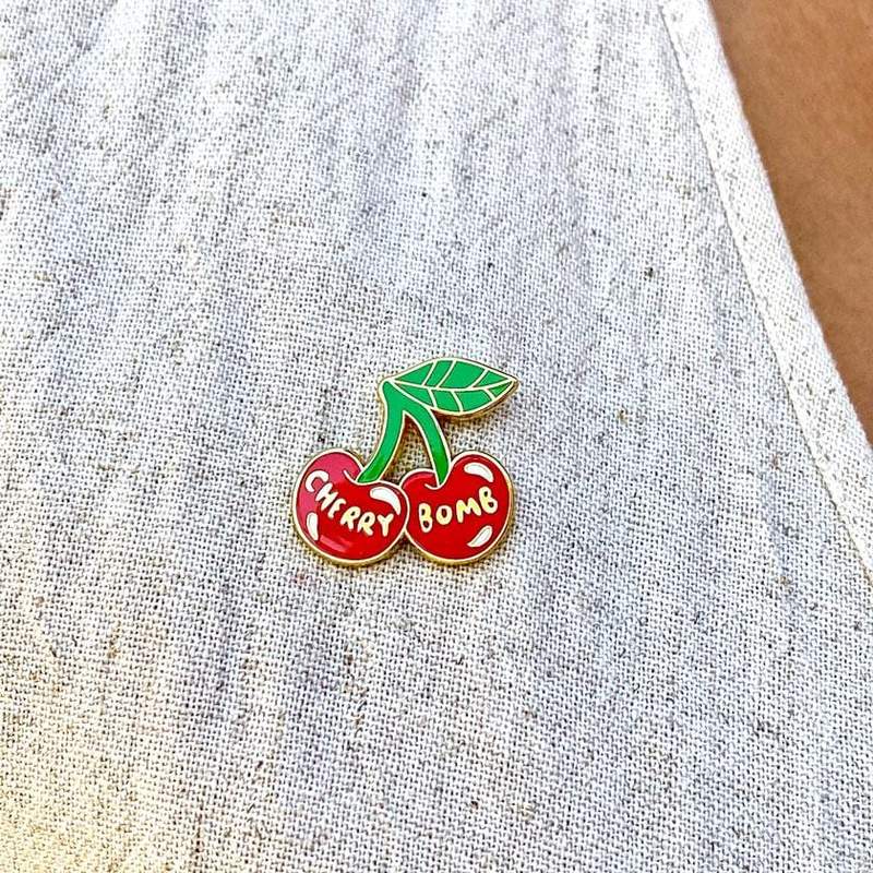 Erstwilder - Cherry Bomb Enamel Pin