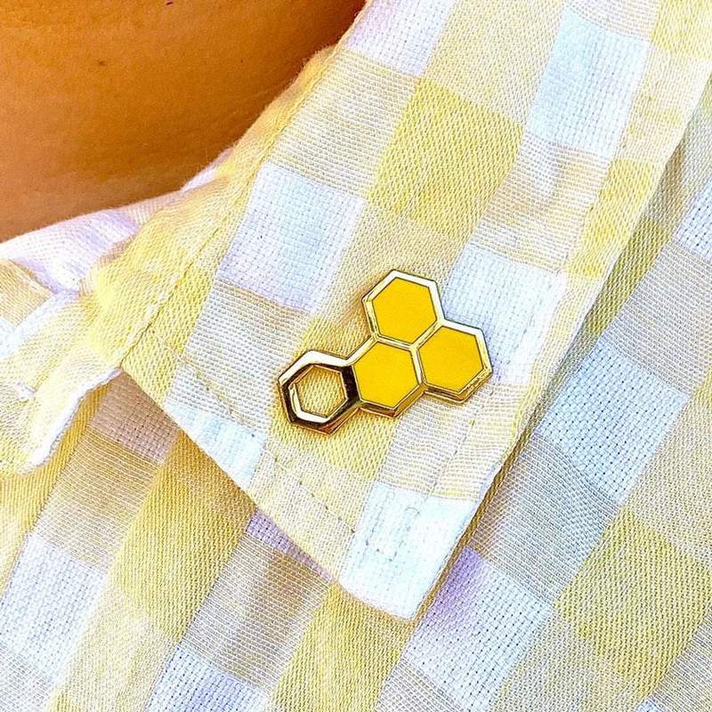 Erstwilder - Happy Honeycomb Enamel Pin