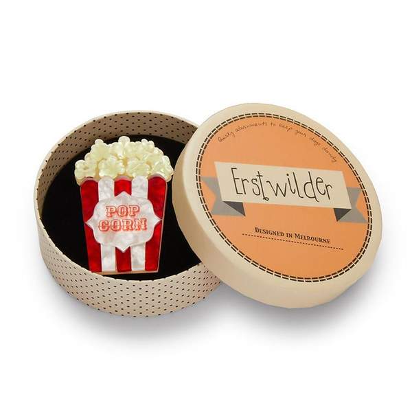 Erstwilder - Concession Stand Classic Popcorn Brooch - Hollywood Glamour (2018)