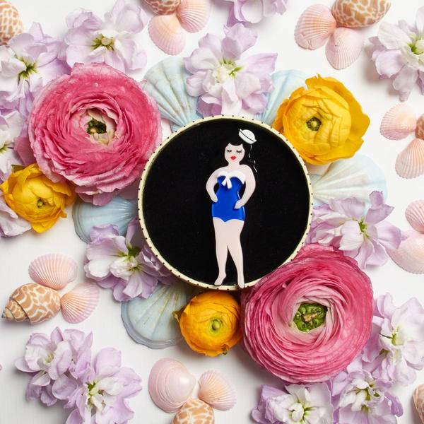 Erstwilder She Sells Sea Shells Brooch