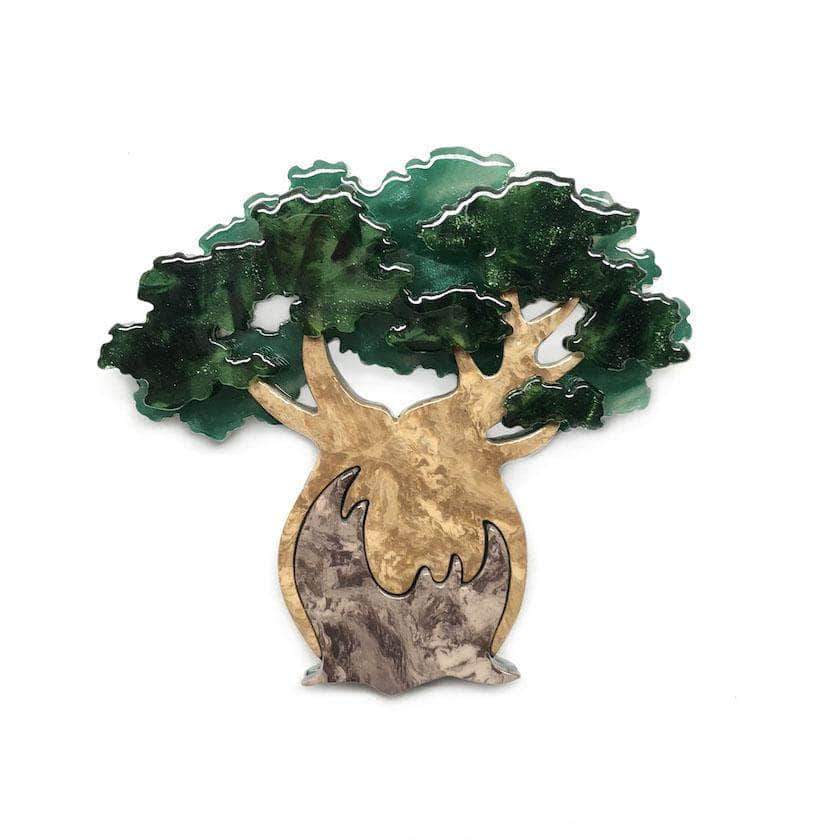 Erstwilder Bulbous Baobab Tree Brooch - Out of Africa (2018)