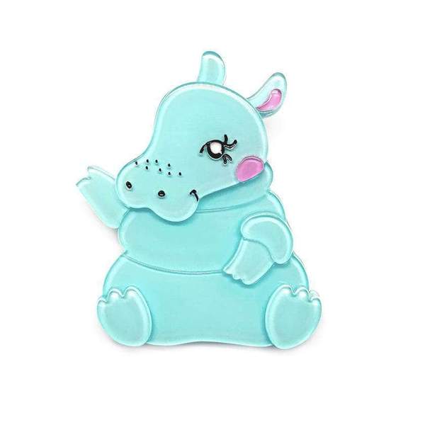 Erstwilder - Kubu the Cutie Hippo Brooch - Out of Africa (2018)