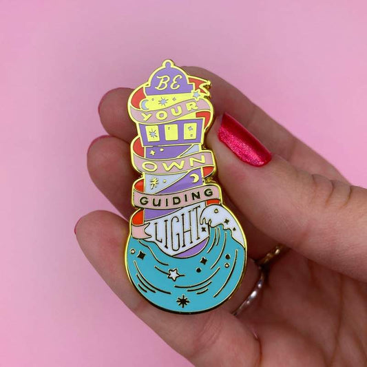 Erstwilder -Be Your Own Guiding Light Enamel Pin - Liz Harry