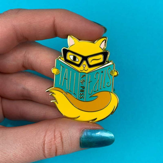 Erstwilder - Tall Tails Enamel Pin - Yellow - Liz Harry